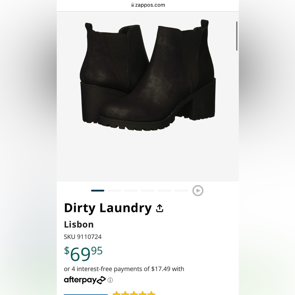 Black Chunky Platform Heel Boot - image 7